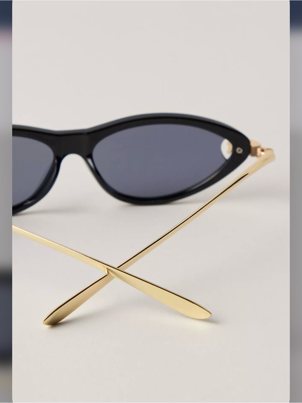 Free People black Milee cat eye sunglasses - Picture 3 of 15